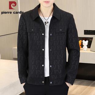 男士 男装 加厚外套翻领夹克衫 秋冬季 商务休闲短款 皮尔卡丹高档新款