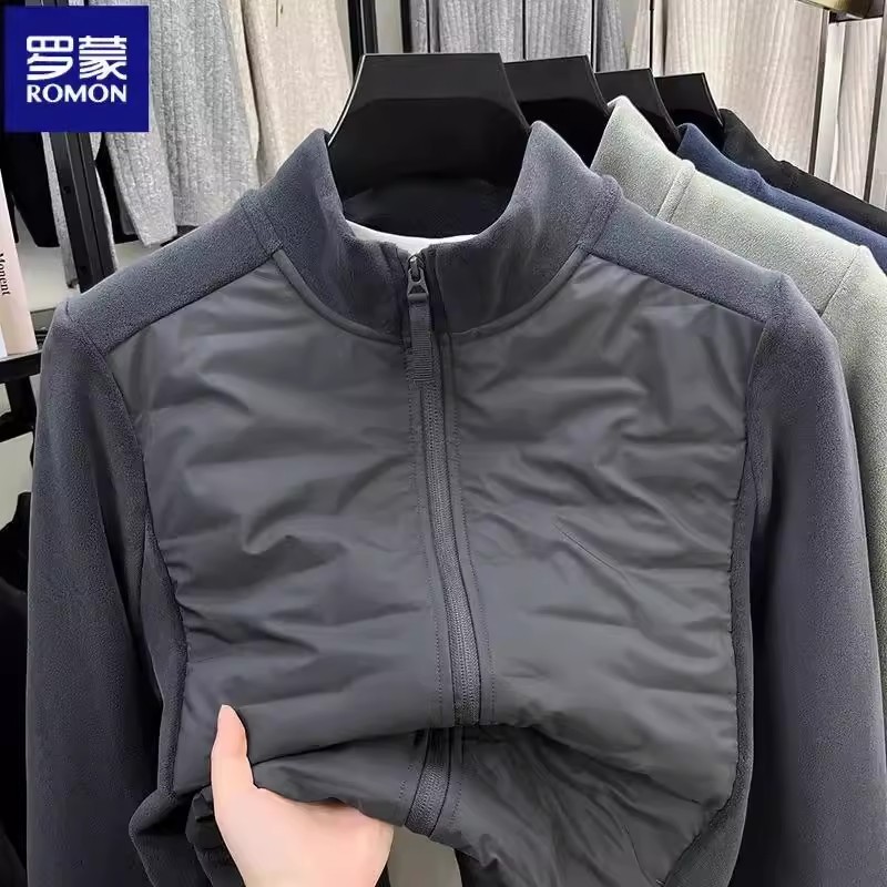 男款抓绒衣外套夹克男上衣