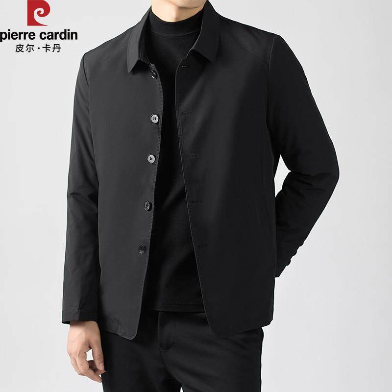 中年时尚保暖翻领夹克外套男装