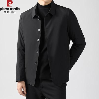 中年时尚保暖翻领夹克外套男装