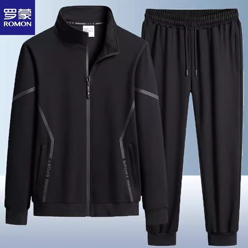 男商务大码新款立领开衫外套