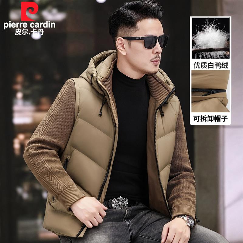 可拆卸羽绒服夹克外套帅气