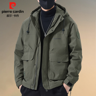 保暖连帽时尚 男士 户外御寒棉衣品牌外套 棉服2025冬季 皮尔卡丹工装