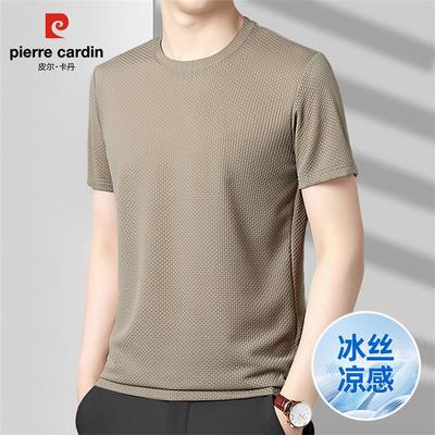 潮流冰丝凉感圆领t恤男士