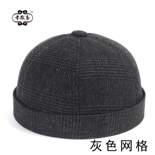 殡葬六角帽】蓝色灰色鸭舌帽丧帽新款前进帽死人帽子老年老头帽子