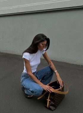 petra pepamack博主推荐修身小圆领包胸运动T恤超酷舒适螺纹棉