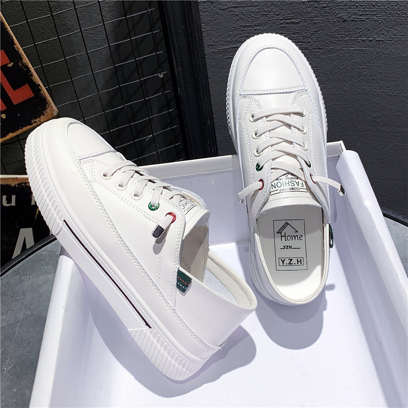 【甄选推荐】小白板鞋女款一脚蹬