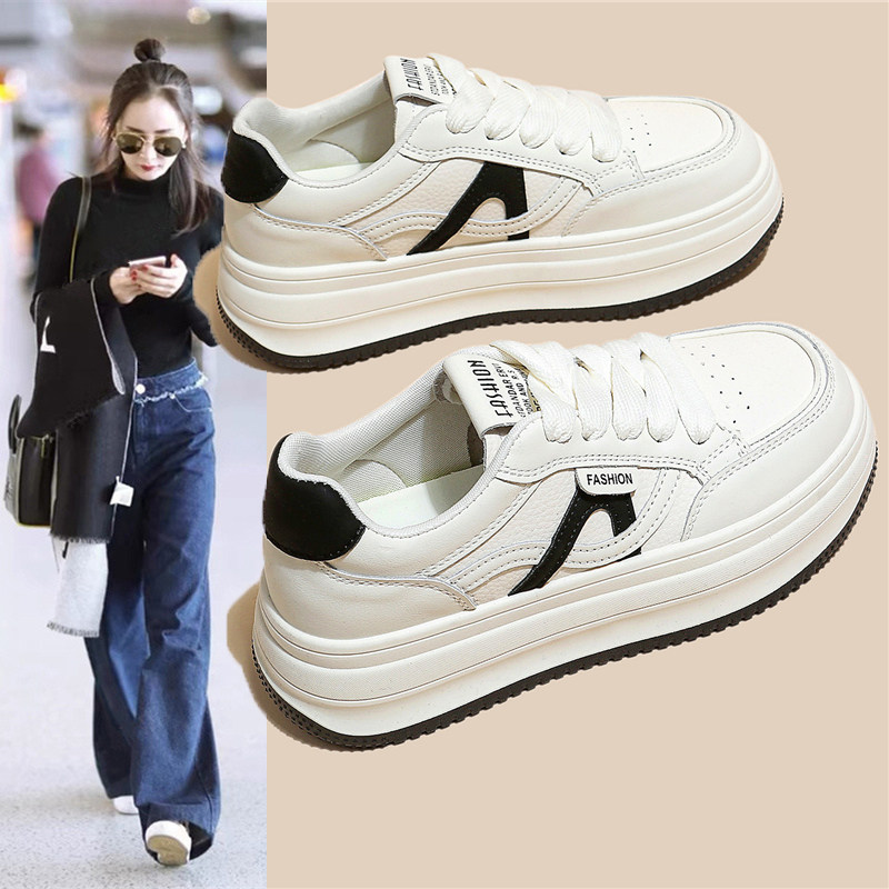 德训小白鞋女生百搭平厚底松糕春秋2026夏季新款爆单休闲运动板鞋,女鞋,时尚休闲鞋,淘宝优惠券,粉丝福利购,淘宝优惠卷