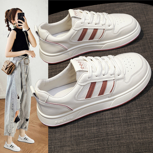 德训小白鞋女生百搭春秋平厚底2026夏季新款网红爆单休闲运动板鞋