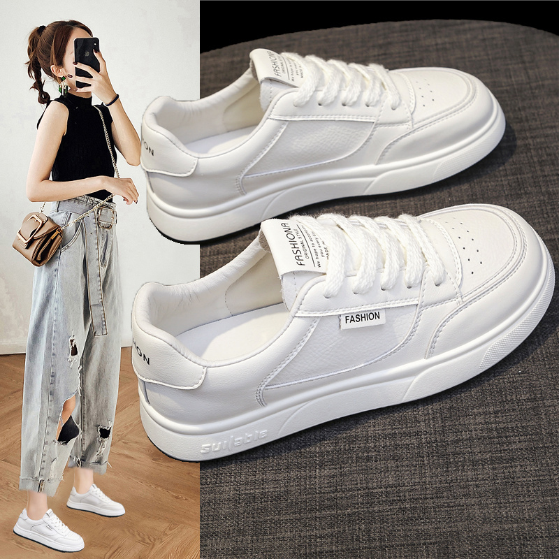 【甄选推荐】小白板鞋女厚底新款