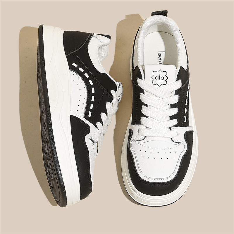 德训小白鞋女百搭春秋平厚底2026夏季新款爆单黑休闲老爹运动板鞋,女鞋,时尚休闲鞋,淘宝优惠券,粉丝福利购,淘宝优惠卷