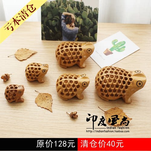 印度动物镂空桌面摆件工艺品