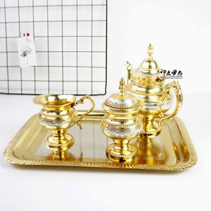 印度风尚铜茶具套装茶壶茶杯茶