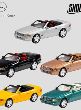 DCT1:64 仿真合金汽车模型滑行玩具礼物收藏摆件 奔驰SL500 R129