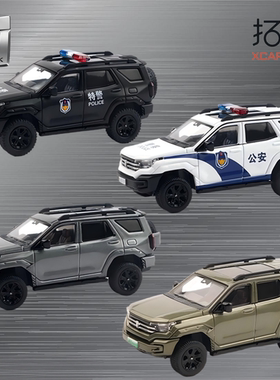 拓意 1/64 坦克400Hi4T特警用长城吉普越野SUV合金车模型收藏摆件