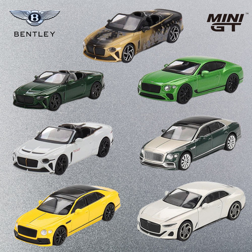 MINIGT 1:64宾利Mulliner飞驰Bentley穆莱纳 合金车模型收藏摆件