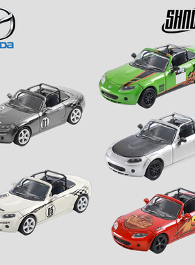 DCT 1:64马自达MX-5赛车仿真合金汽车模型收藏摆件
