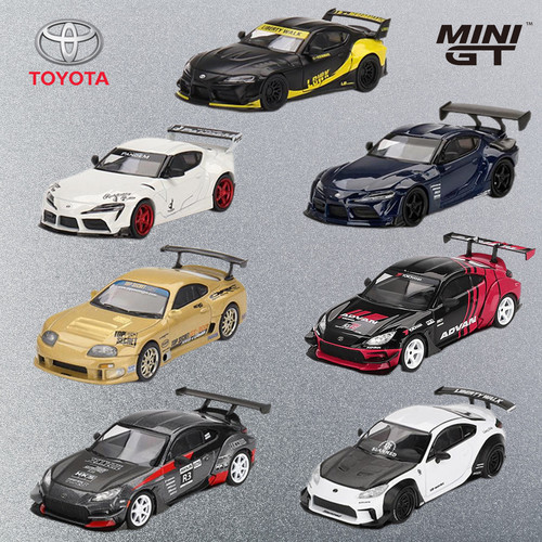 MINIGT 1:64合金车模型 丰田Toyota GR86 LB HKS