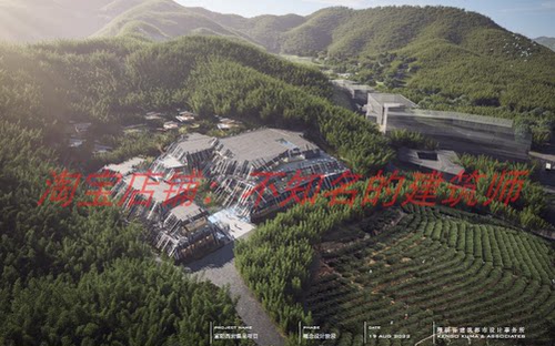 【隈研吾】杭州富阳西岩温泉中心民宿建筑方案文本48页2022.8民宿
