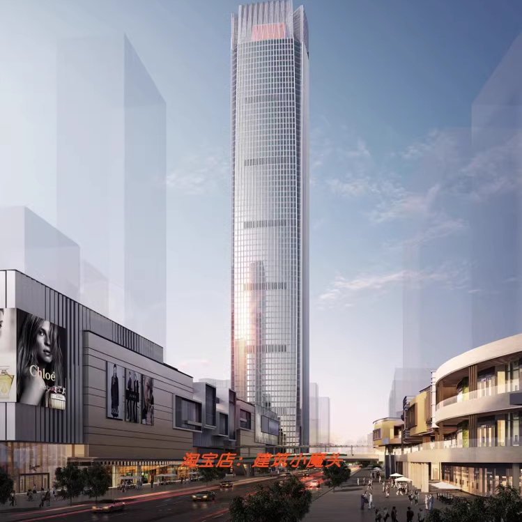 海口华润四期办公建筑中标方案文本107页 海口第二高楼