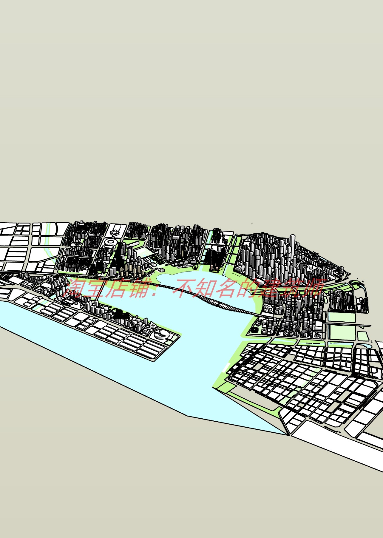 深圳前海+宝中+大铲湾SU模型88MB 2023年9月