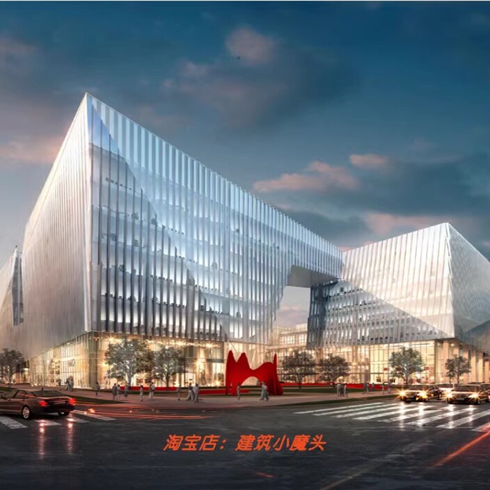 【美国NBBJ】上海万科总部建筑100%SD方设计文本93P+效果图26P