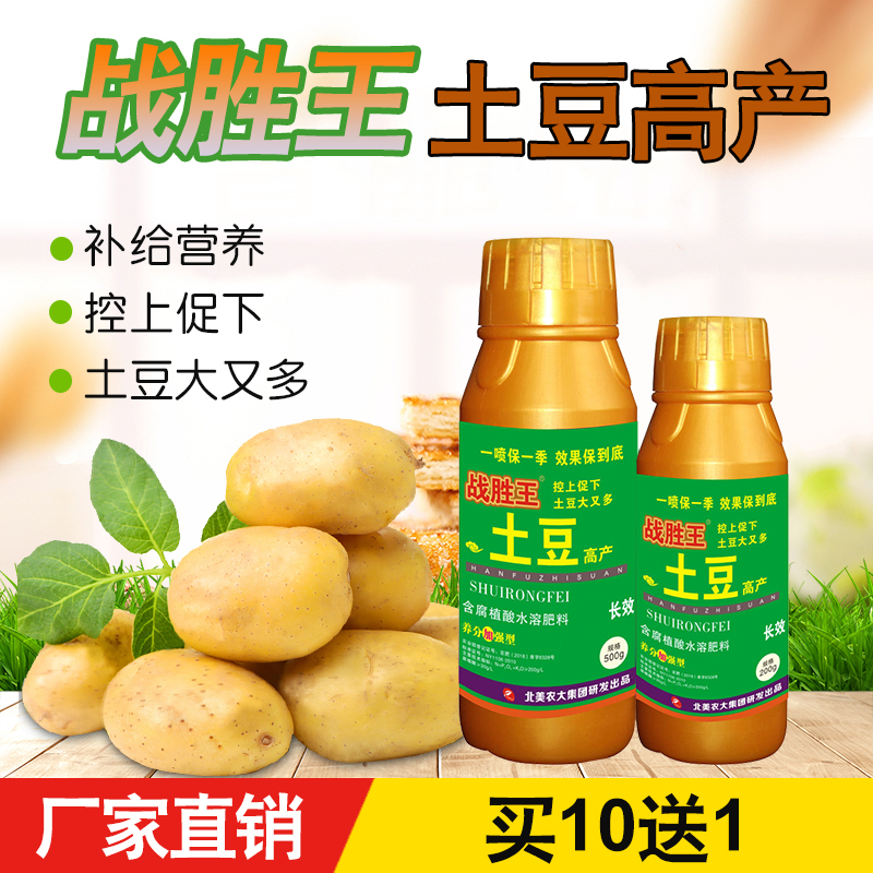 战胜王土豆特效高产叶面肥马铃薯根茎块膨大素促生长增产北美农大