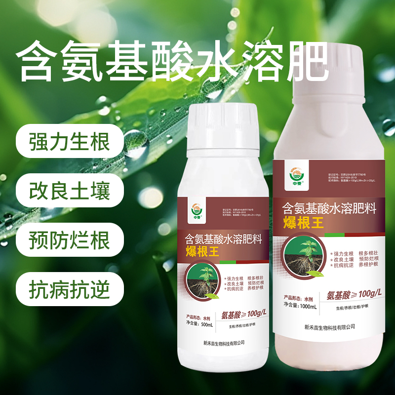 爆根王强力生根壮苗剂氨基酸水溶肥根多根密壮根防烂根抗逆叶面肥