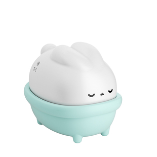 半熟月下小浴兔可爱摆件洗澡小兔奖励吸吸乐创意女生喜欢小玩物