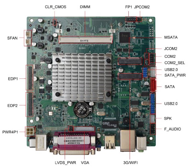 金陵米盾全新英特尔j1800dc12v主板超市收银机触摸一体机收银机触摸屏