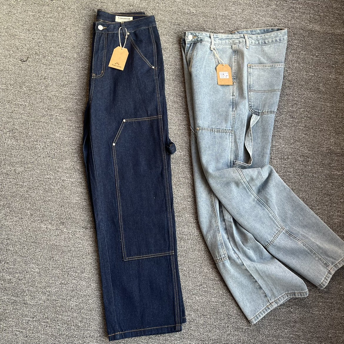 美式经典休闲男士直筒宽松伐木复古工装牛仔裤高街潮水洗做旧长裤,男装,牛仔裤,淘宝优惠券,粉丝福利购,淘宝优惠卷