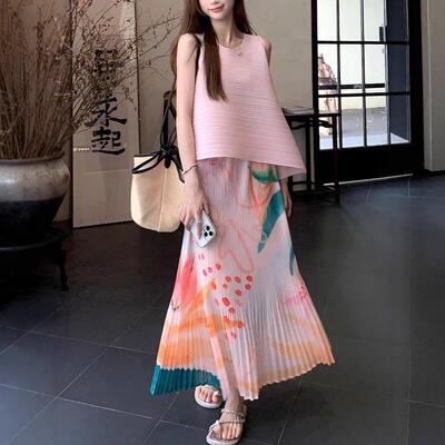 夏季女装搭配一整套免熨烫旅游休闲穿搭轻奢高级感时尚套装两件套