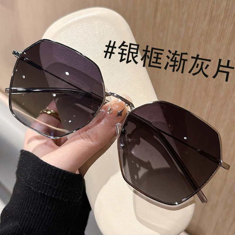 方框墨镜女款2025新款大框适合方圆脸眼镜大脸显脸小偏光太阳镜女