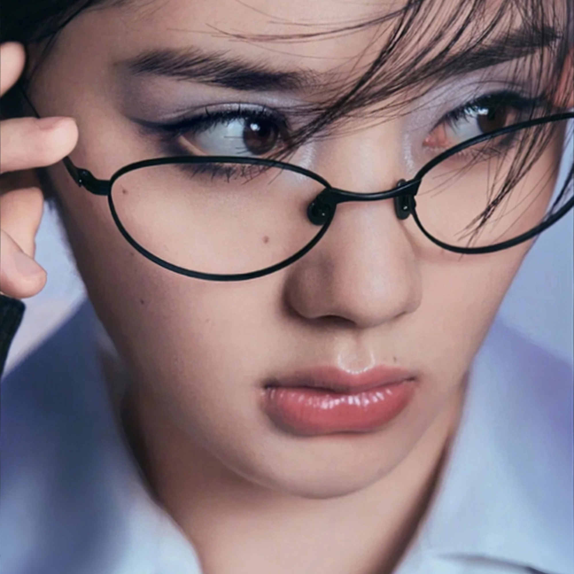 超轻金丝10克钛架近视眼镜女