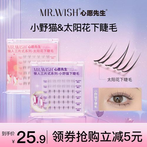 心愿先生下睫毛小野猫太阳花自然