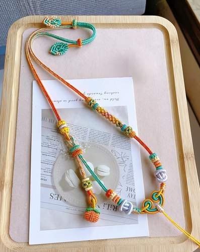 手工编织项链绳苍兰诀毛衣链事事如意吊坠绳挂黄金锁汉服配饰礼物