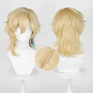 砂金假发星穹铁道砂金浅白色造型翻翘刘海短发游戏浠动漫cos假发