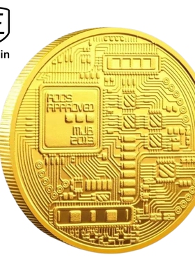 纪念Bitcoin金币BTC外币美元世界钱币比特B美国纪念币硬礼物送人