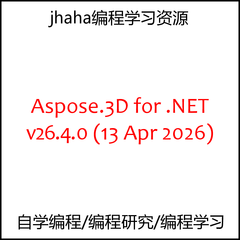 Aspose.3D for .NET v26.4.0