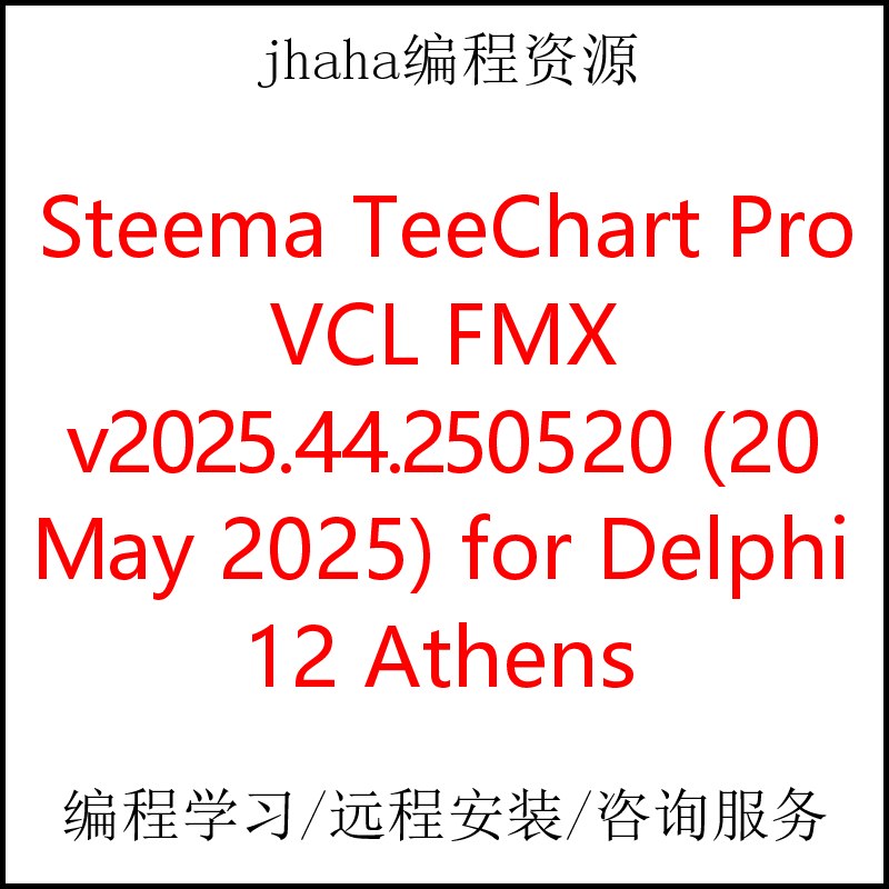 Steema TeeChart Pro VCL FMX v2025 for Delphi 12 Athens