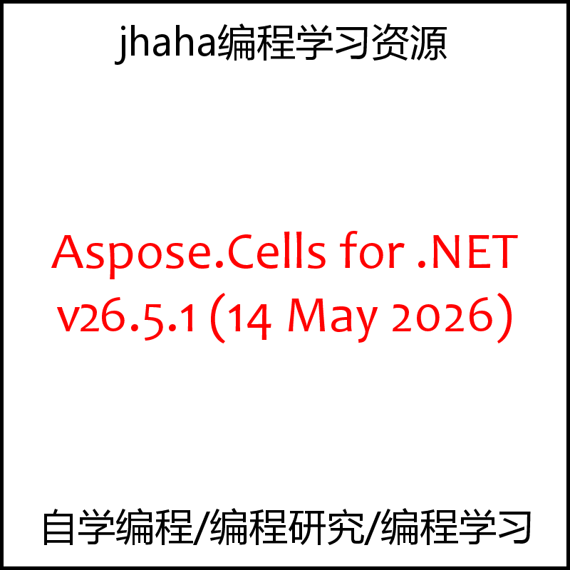 Aspose.Cells for .NET v26.5.1