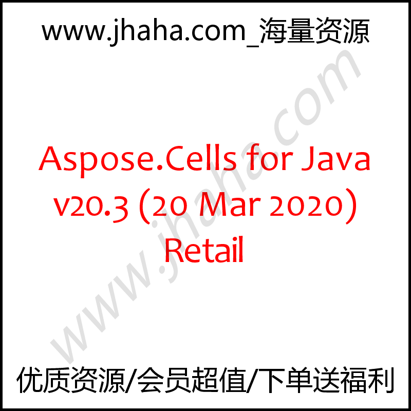 Aspose.Cells for Java v20.3