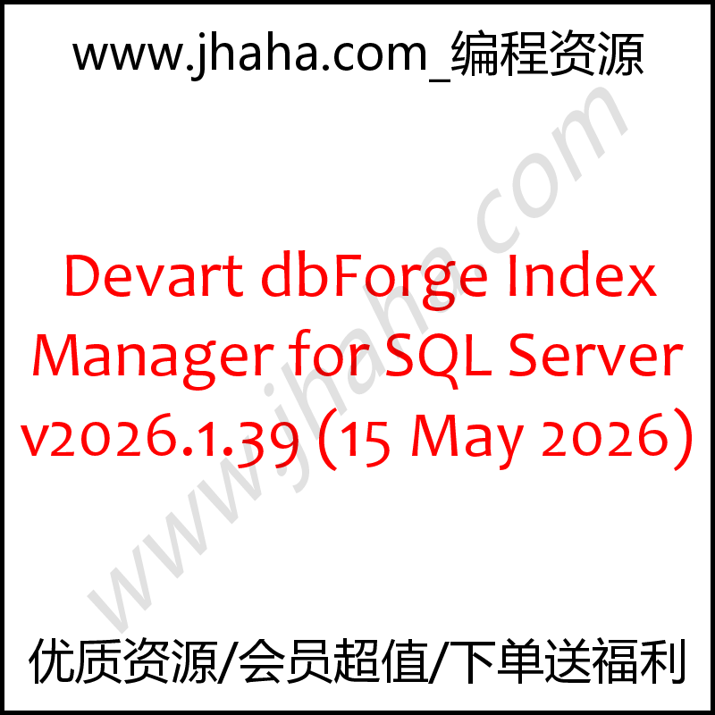 Devart dbForge Index Manager for SQL Server v2026.1.39
