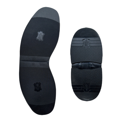 皮鞋靴子补修配件材料黑色静音牛筋橡胶鞋底耐磨防滑前掌贴后跟贴