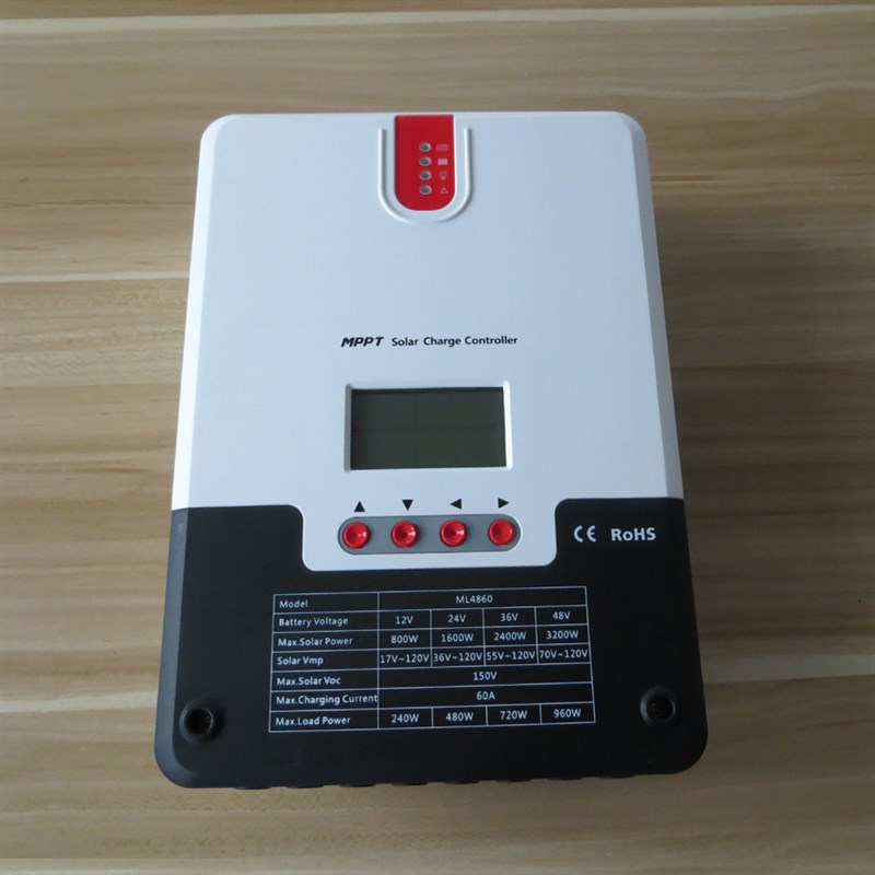 SRNE硕日60A 12V24V36V48V铅酸胶体锂电池太阳能控制器 MPPT