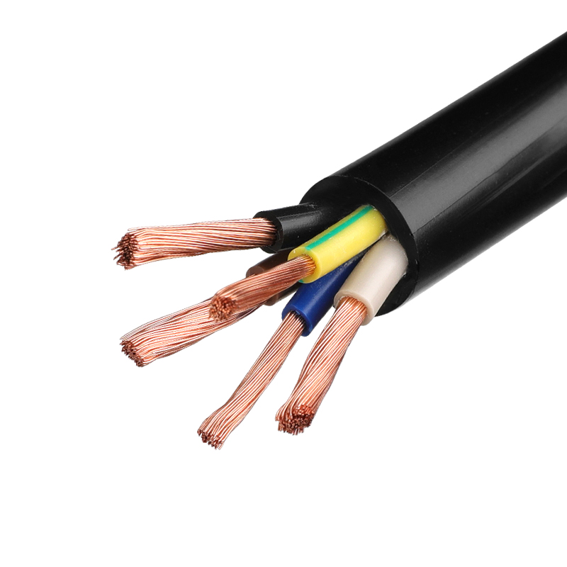 电缆线5芯b国标纯铜RVV1/1.5/2.5/4/6平方护套线4芯电源线三相四