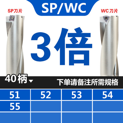 名品U钻快速钻头刀杆车床用数控暴力钻SP平底喷水钻头WC刀片刀柄