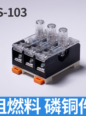 长虹FS-101保k险丝座220V保险管座低压熔断器盒导轨底座保险座带