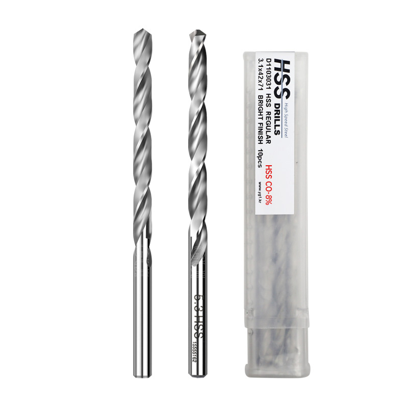 不锈钢高钴钻头2.5-3.3-4.2-6.8-12mm高速网直柄钻头麻花钻咀