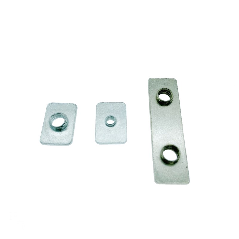 雕刻机配件螺母碳钢镀锌Opend双孔T型锁紧3D打印机异型铝型材螺母